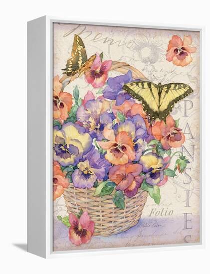 Pansies Folio-Julie Paton-Framed Stretched Canvas