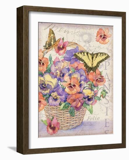 Pansies Folio-Julie Paton-Framed Art Print