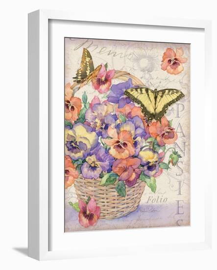 Pansies Folio-Julie Paton-Framed Art Print