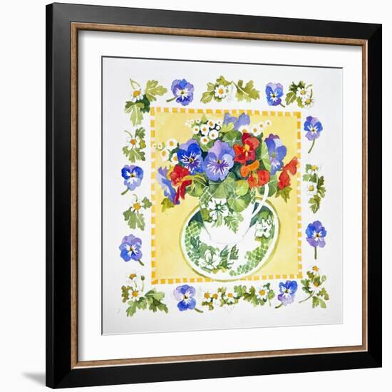 Pansies - Nasturtiums, 2013-Jennifer Abbott-Framed Giclee Print