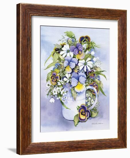 Pansies Perfect-Kathleen Parr McKenna-Framed Art Print