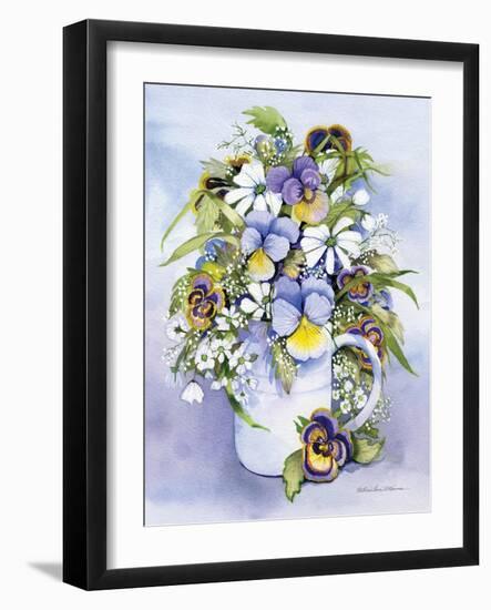 Pansies Perfect-Kathleen Parr McKenna-Framed Art Print