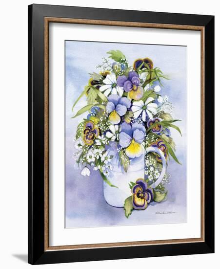 Pansies Perfect-Kathleen Parr McKenna-Framed Art Print