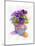 Pansies with Easter Eggs, 2014-John Keeling-Mounted Giclee Print