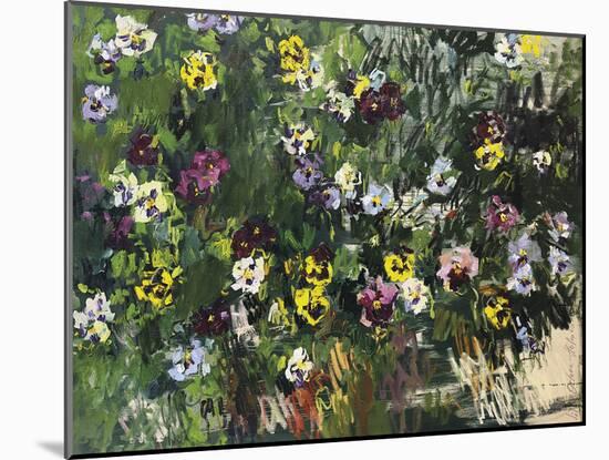 Pansies-Lilia Orlova Holmes-Mounted Giclee Print