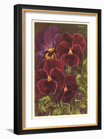 Pansies-null-Framed Art Print