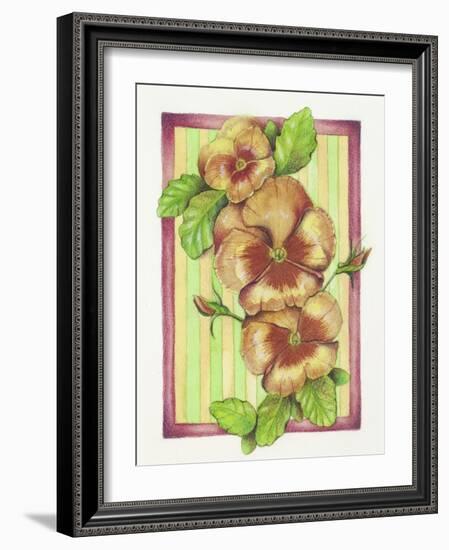 Pansies-Deborah Kopka-Framed Giclee Print