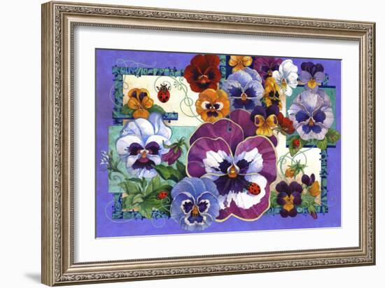 Pansy Mania-David Galchutt-Framed Giclee Print