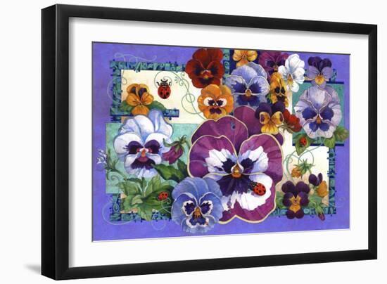 Pansy Mania-David Galchutt-Framed Giclee Print