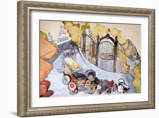 Pantheon And Luxembourg Gardens-Zelda Fitzgerald-Framed Art Print