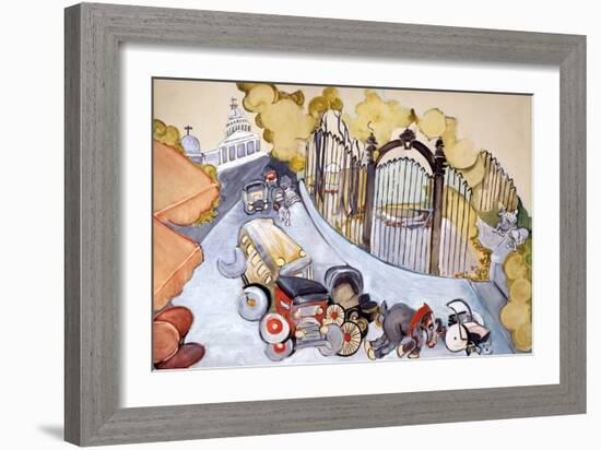 Pantheon And Luxembourg Gardens-Zelda Fitzgerald-Framed Art Print