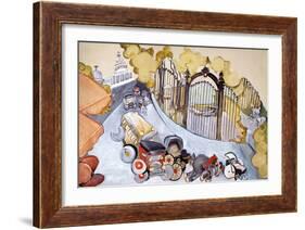 Pantheon And Luxembourg Gardens-Zelda Fitzgerald-Framed Art Print