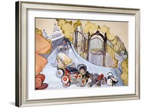 Pantheon And Luxembourg Gardens-Zelda Fitzgerald-Framed Art Print
