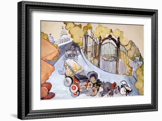 Pantheon And Luxembourg Gardens-Zelda Fitzgerald-Framed Art Print