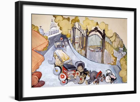 Pantheon And Luxembourg Gardens-Zelda Fitzgerald-Framed Art Print