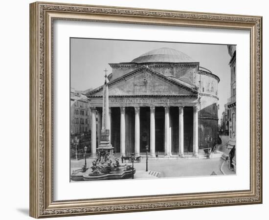 Pantheon and Obelisk Fountain in Piazza Della Rotonda-Philip Gendreau-Framed Photographic Print