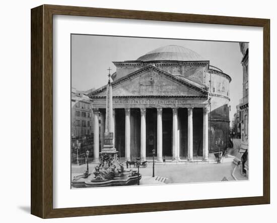 Pantheon and Obelisk Fountain in Piazza Della Rotonda-Philip Gendreau-Framed Photographic Print