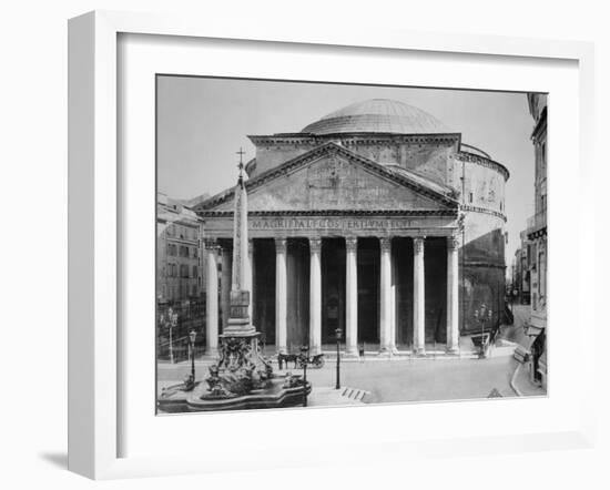 Pantheon and Obelisk Fountain in Piazza Della Rotonda-Philip Gendreau-Framed Photographic Print