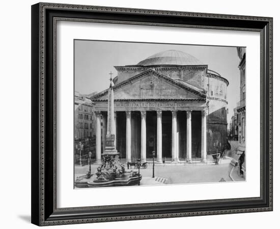 Pantheon and Obelisk Fountain in Piazza Della Rotonda-Philip Gendreau-Framed Photographic Print