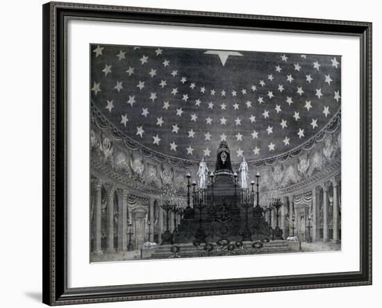 Pantheon for Victor Emmanuel II's Funeral Celebrated on February 16, 1878 in Rome, Italy-null-Framed Giclee Print