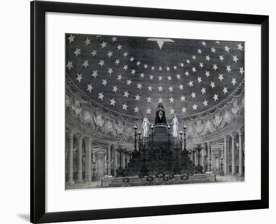 Pantheon for Victor Emmanuel II's Funeral Celebrated on February 16, 1878 in Rome, Italy-null-Framed Giclee Print