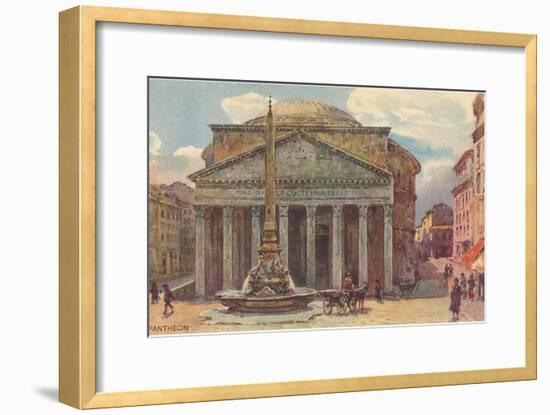 Pantheon in Rome, Painting-null-Framed Art Print