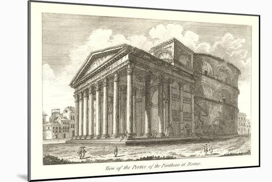 Pantheon Portico, Rome-null-Mounted Art Print