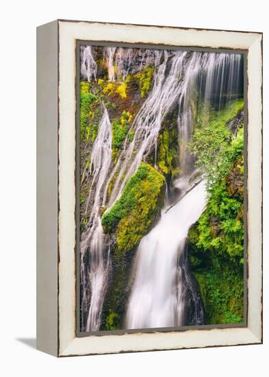 Panther Creek Falls Detail, Columbia River Gorge, Washington-Vincent James-Framed Premier Image Canvas