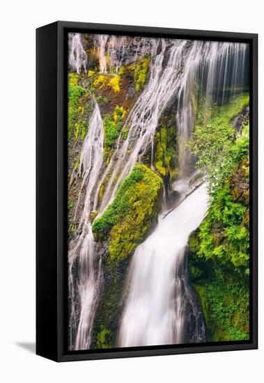 Panther Creek Falls Detail, Columbia River Gorge, Washington-Vincent James-Framed Premier Image Canvas