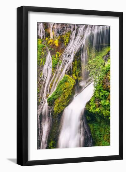 Panther Creek Falls Detail, Columbia River Gorge, Washington-Vincent James-Framed Photographic Print