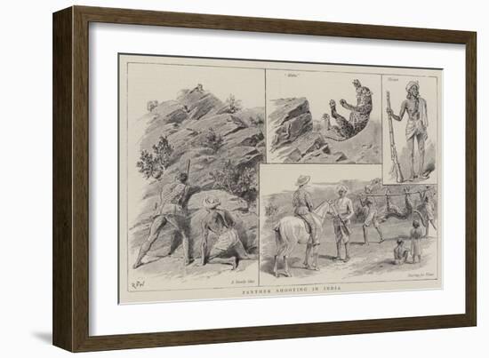 Panther Shooting in India-null-Framed Giclee Print