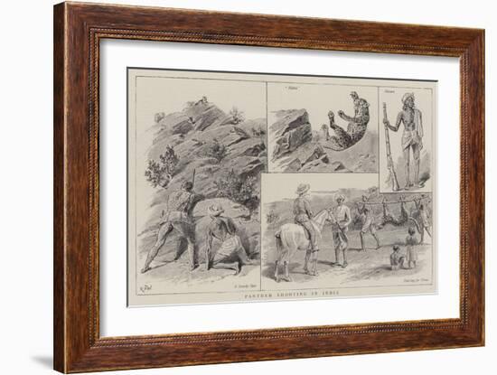 Panther Shooting in India-null-Framed Giclee Print