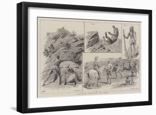 Panther Shooting in India-null-Framed Giclee Print
