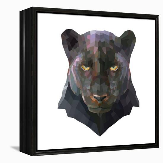 Panther-Lora Kroll-Framed Stretched Canvas