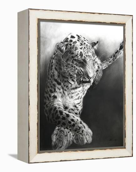 Panthera pardus 1, 2009-Odile Kidd-Framed Premier Image Canvas