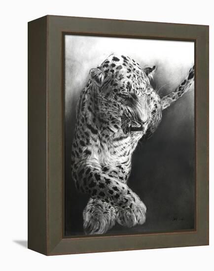 Panthera pardus 1, 2009-Odile Kidd-Framed Premier Image Canvas