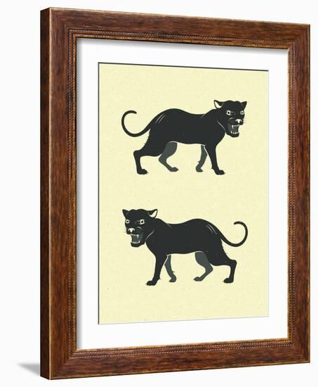 Panthers-Jazzberry Blue-Framed Art Print