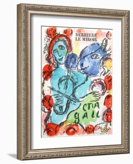 Pantomime from Derrier Le Mirroir 198-Marc Chagall-Framed Collectable Print