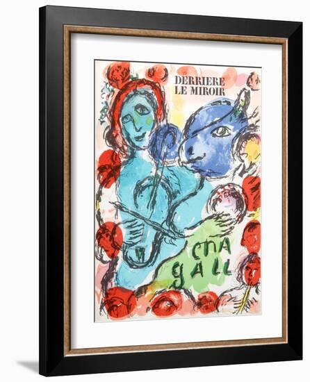 Pantomime from Derrier Le Mirroir 198-Marc Chagall-Framed Collectable Print