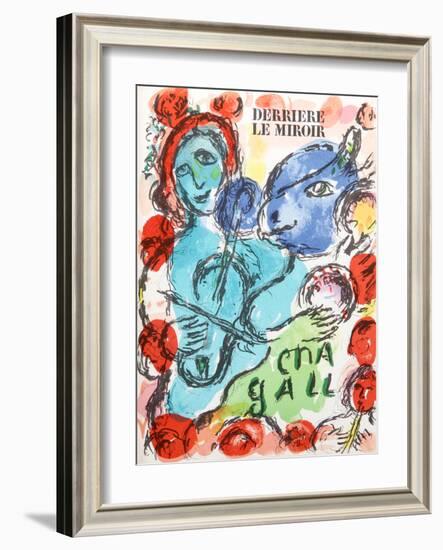 Pantomime from Derrier Le Mirroir 198-Marc Chagall-Framed Collectable Print