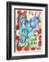 Pantomime from Derrier Le Mirroir 198-Marc Chagall-Framed Collectable Print