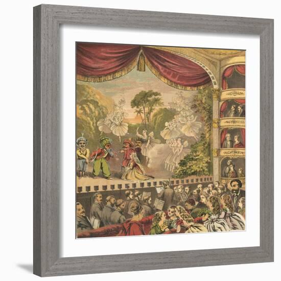 Pantomime-English School-Framed Giclee Print