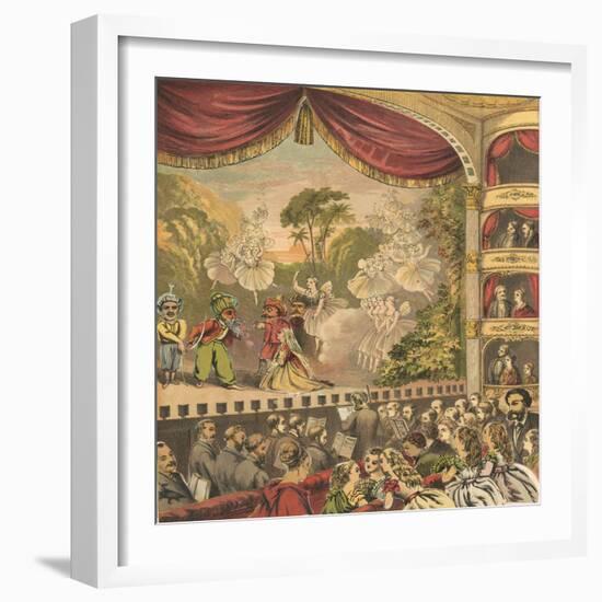 Pantomime-English School-Framed Giclee Print