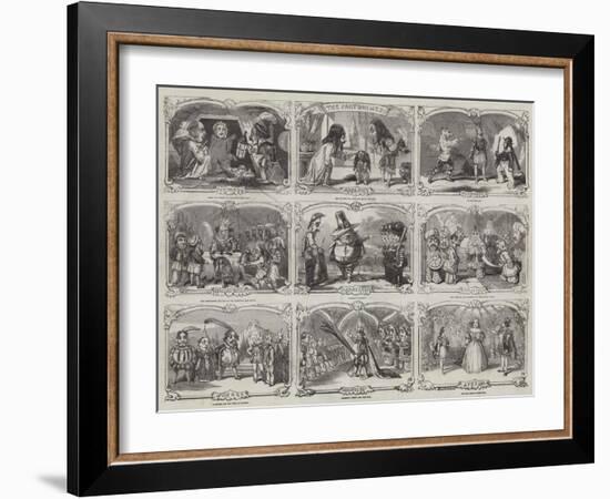 Pantomimes in London-Alfred Crowquill-Framed Giclee Print