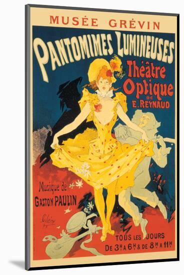 Pantomimes Lumineuses-Jules Chéret-Mounted Premium Giclee Print