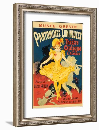 Pantomimes Lumineuses-Jules Chéret-Framed Premium Giclee Print