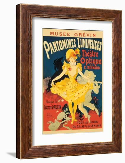 Pantomimes Lumineuses-Jules Chéret-Framed Premium Giclee Print