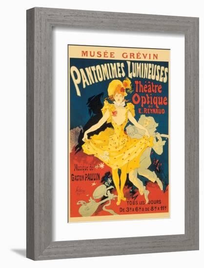 Pantomimes Lumineuses-Jules Chéret-Framed Premium Giclee Print