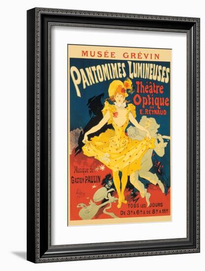 Pantomimes Lumineuses-Jules Chéret-Framed Premium Giclee Print