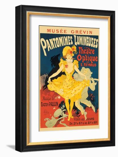 Pantomimes Lumineuses-Jules Chéret-Framed Premium Giclee Print